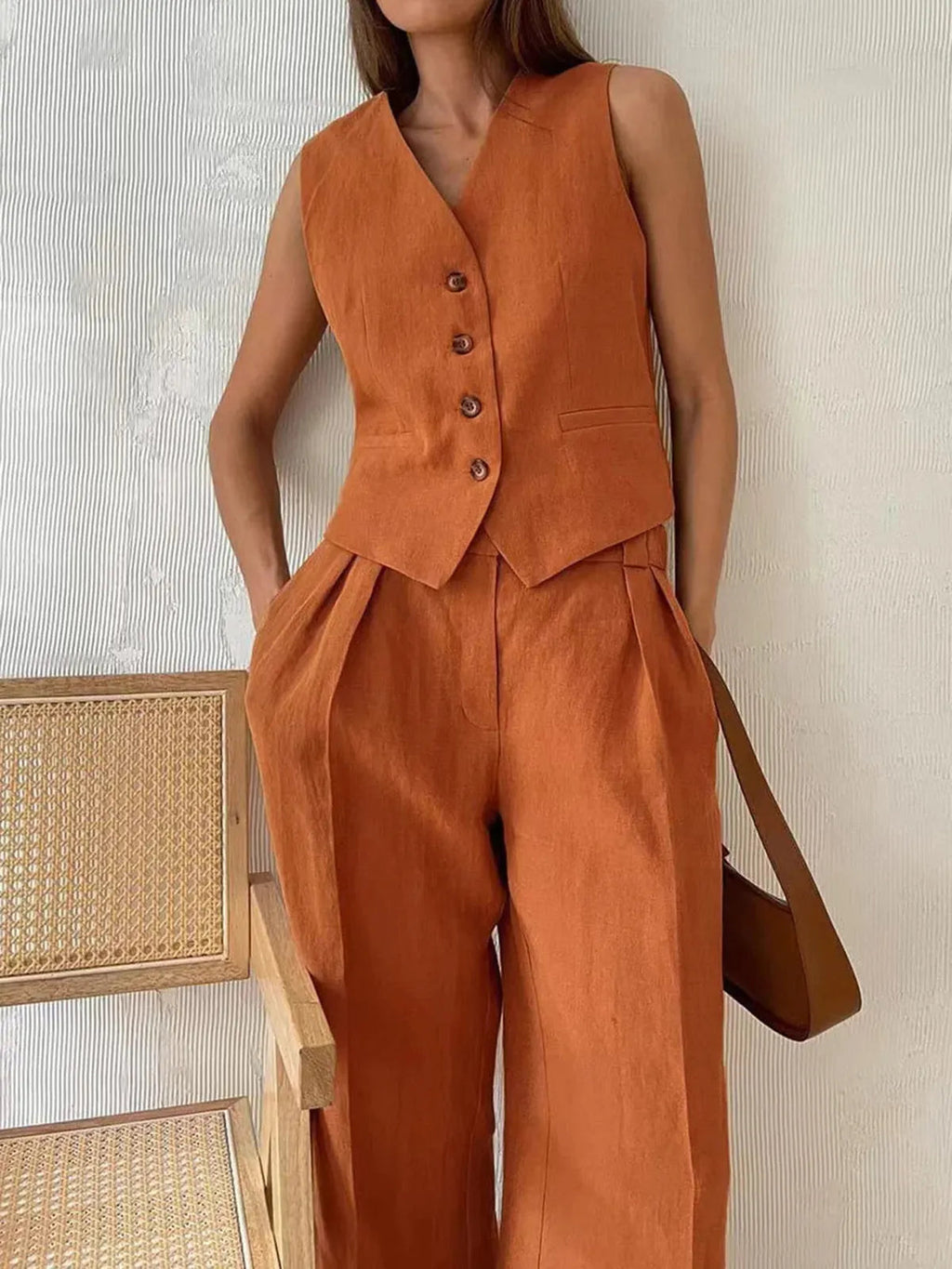 Marlowe | Cotton and Linen Two-Piece Set