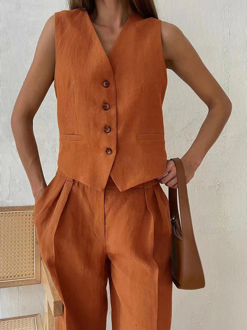 Marlowe | Cotton and Linen Two-Piece Set