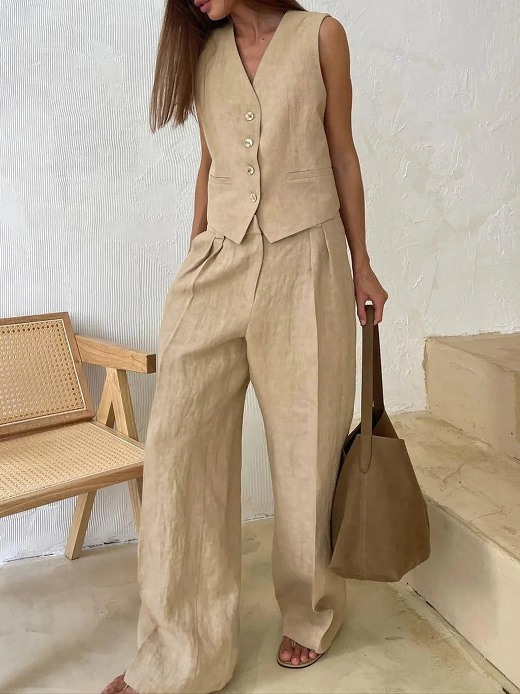 Marlowe | Cotton and Linen Two-Piece Set