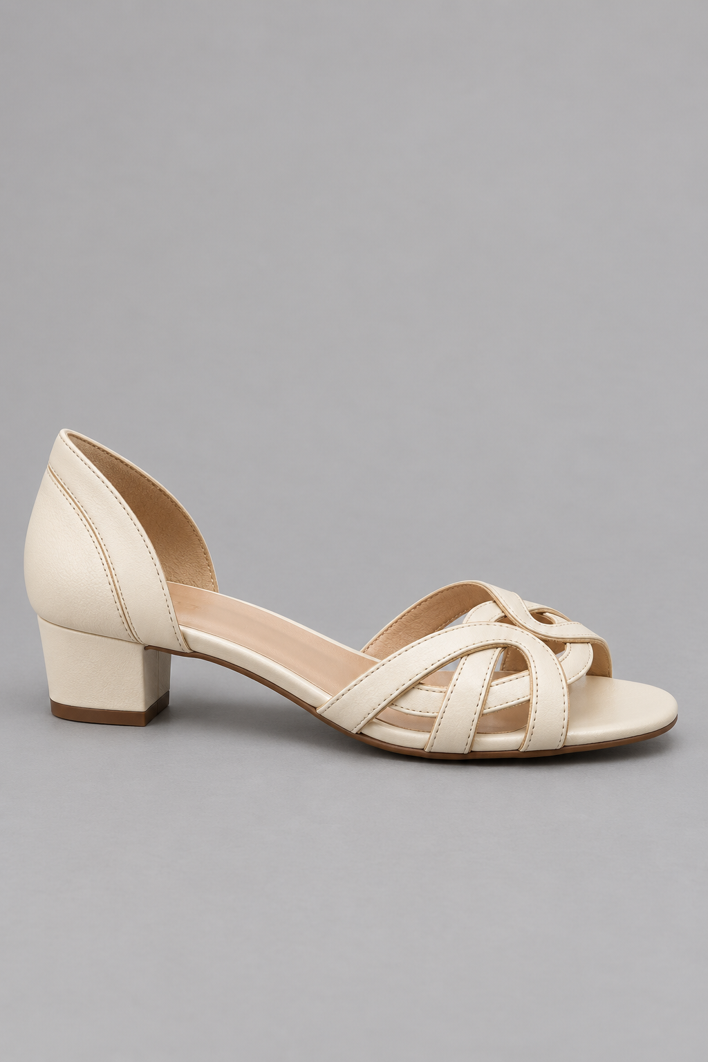 Aileen | Elegant Cream Woven Sandals
