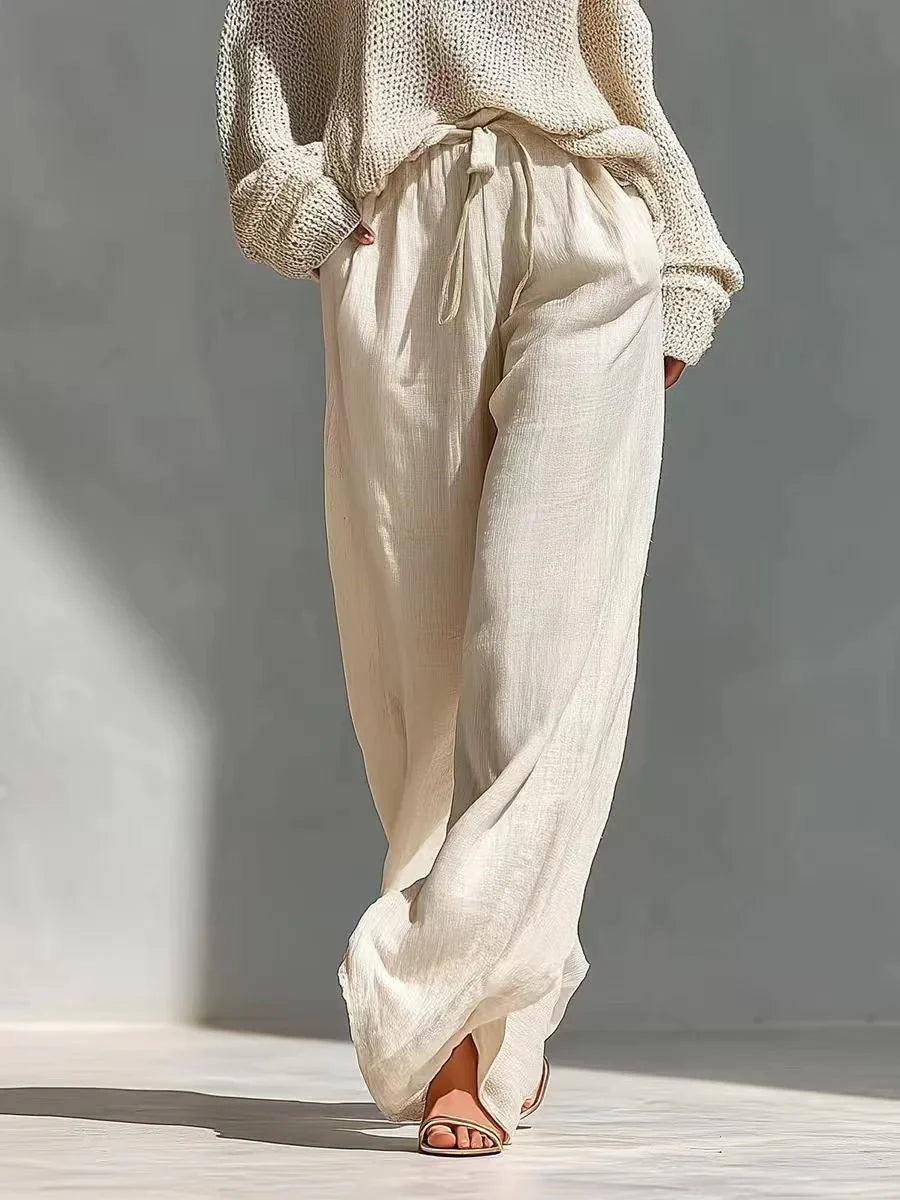 Alina | Knitted Top and Wide-Leg Trouser Set