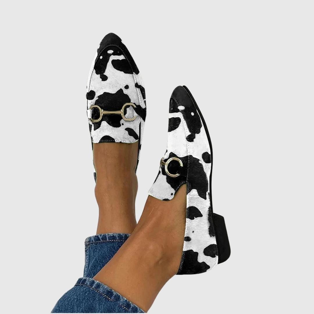 Anna | Printed Women's Moccasins with Buckle