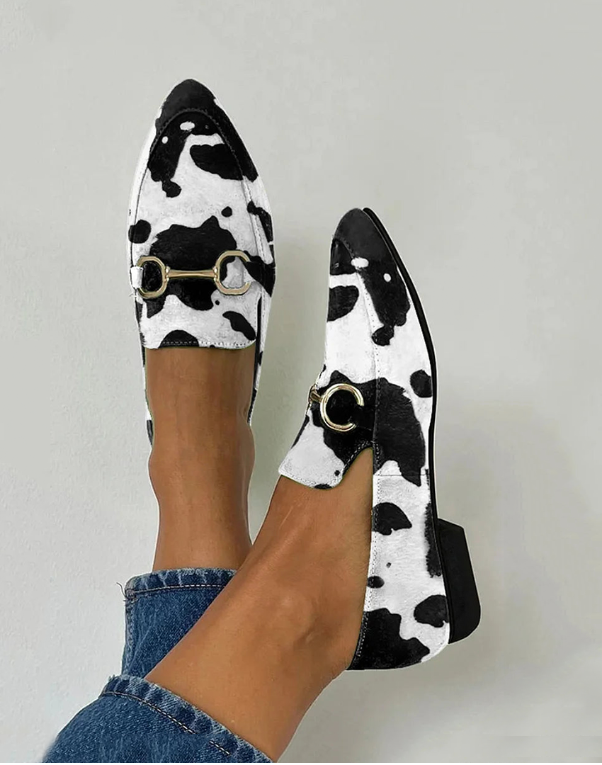Anna | Printed Women's Moccasins with Buckle