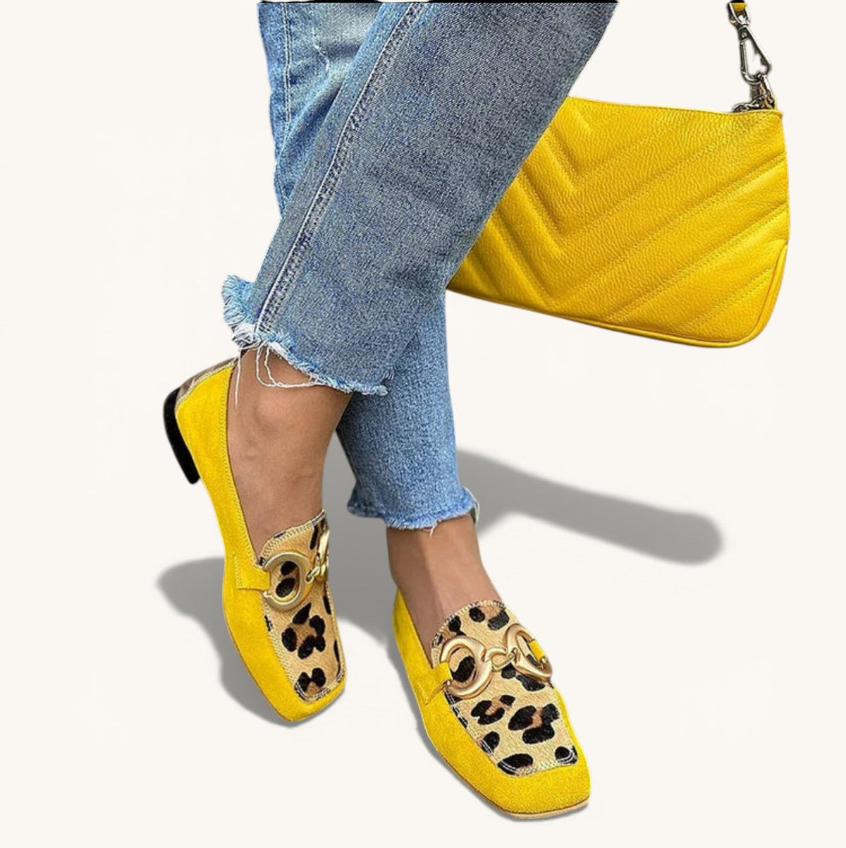 Assunta | Women's Moccasins with Animal Print