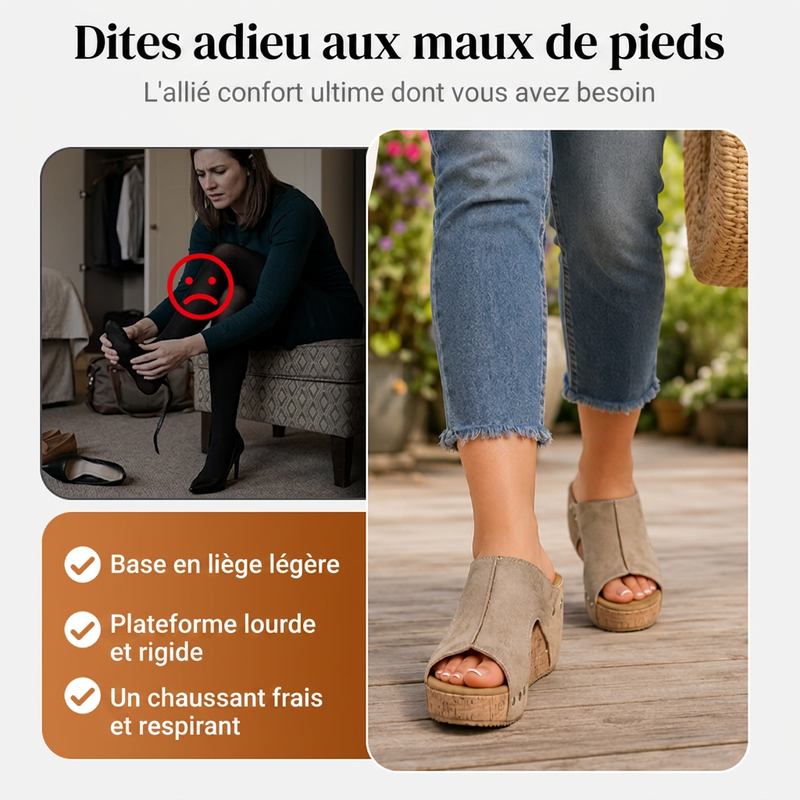 Beatrice | Orthopedic Support Wedge Sandals