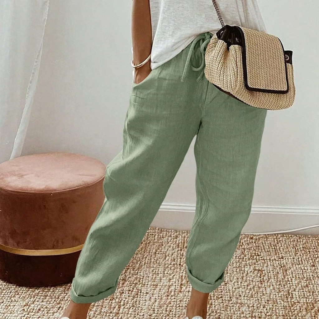 Candice | Casual Cotton and Linen Trousers for Women