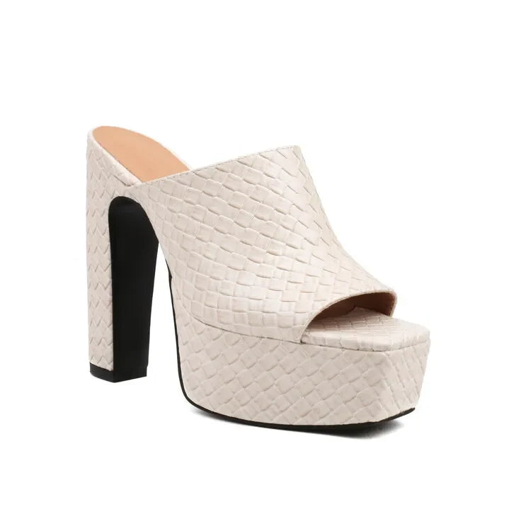 Candice | Leather Platform Sandals