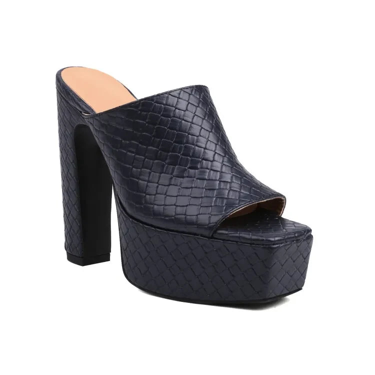 Candice | Leather Platform Sandals