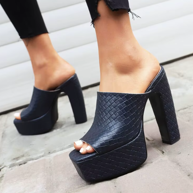 Candice | Leather Platform Sandals