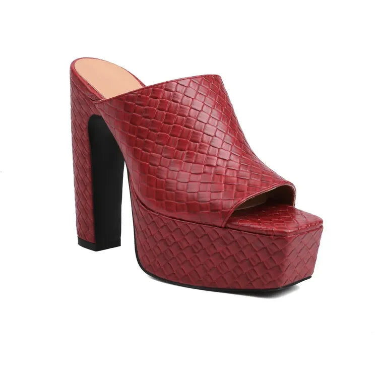 Candice | Leather Platform Sandals
