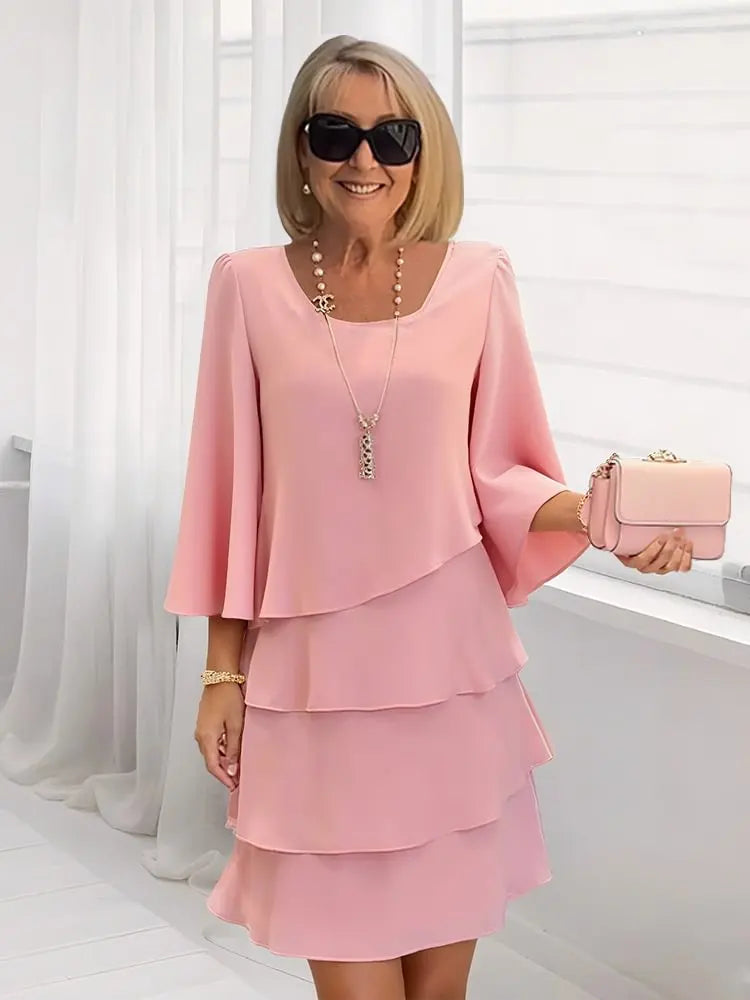 Catherine | Ruffled A-Line Dress