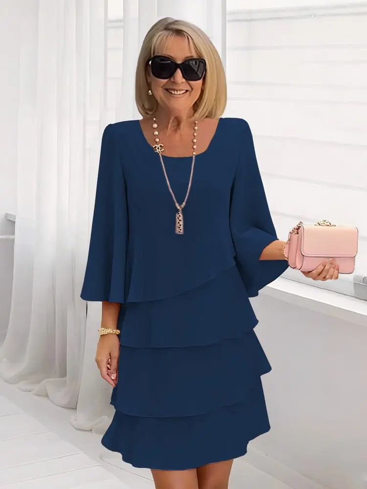 Catherine | Ruffled A-Line Dress