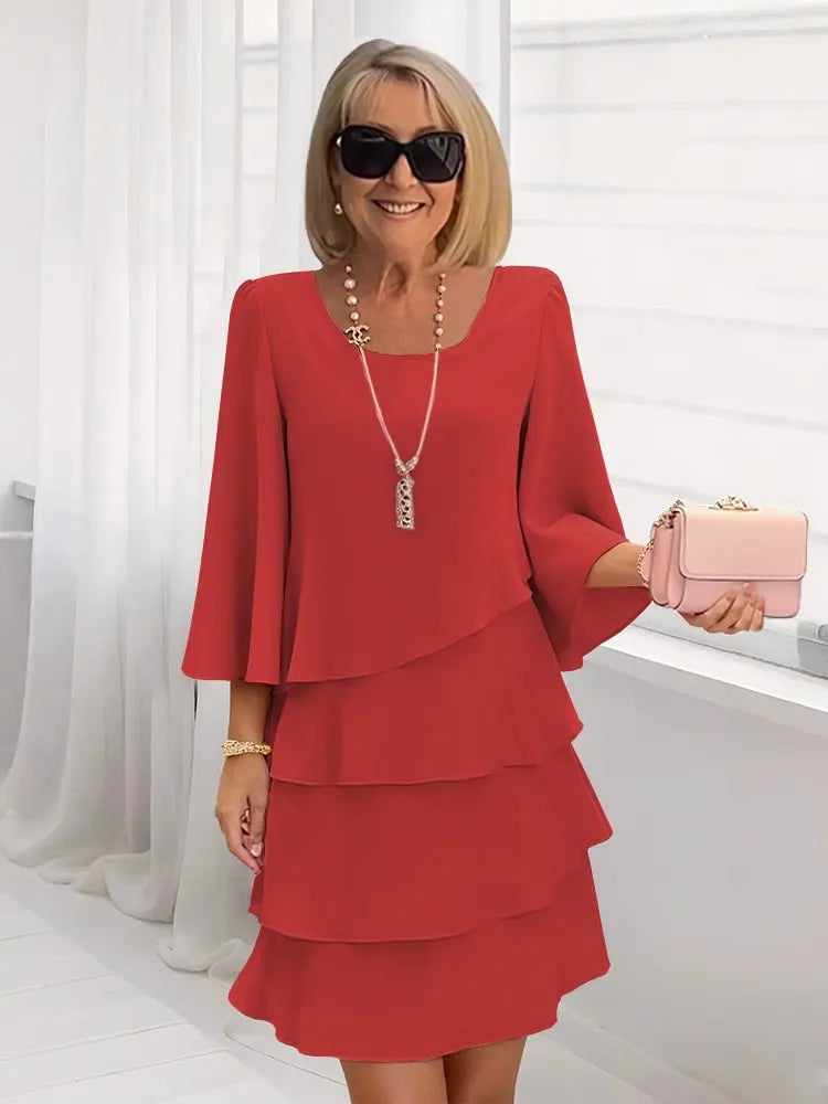 Catherine | Ruffled A-Line Dress