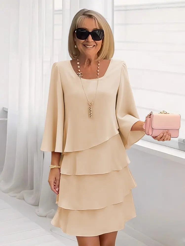 Catherine | Ruffled A-Line Dress
