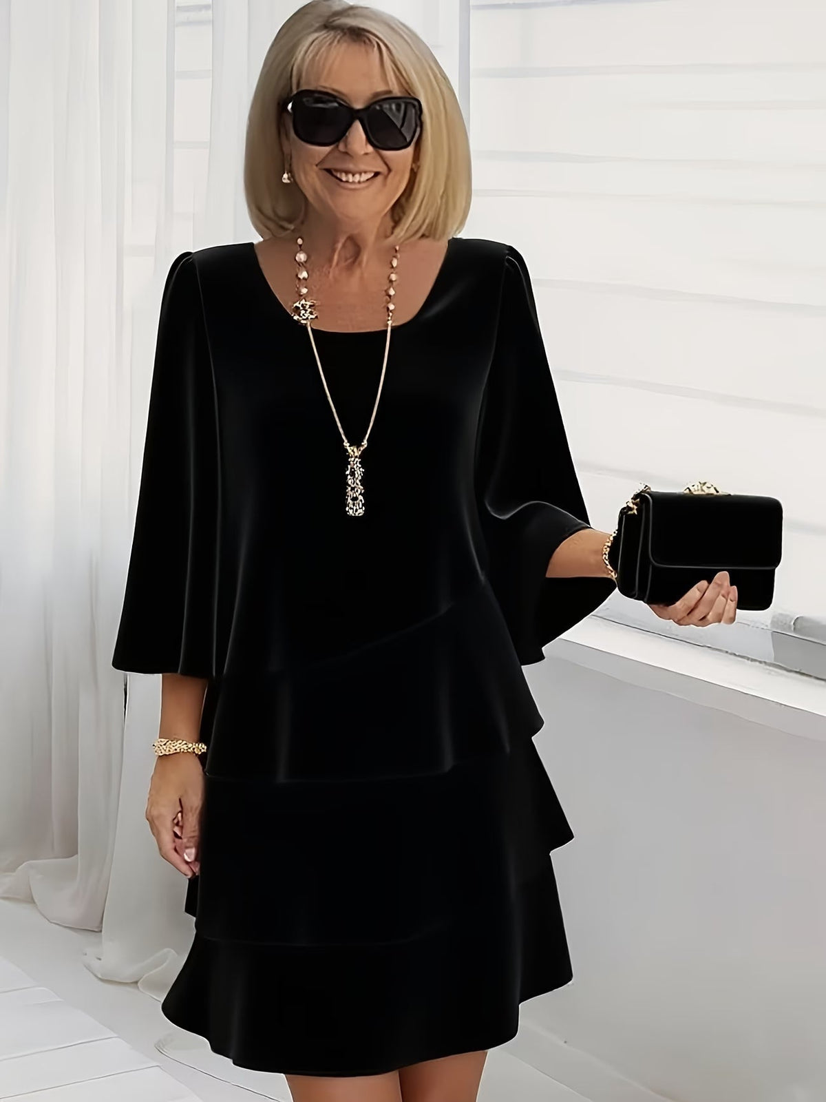 Catherine | Ruffled A-Line Dress