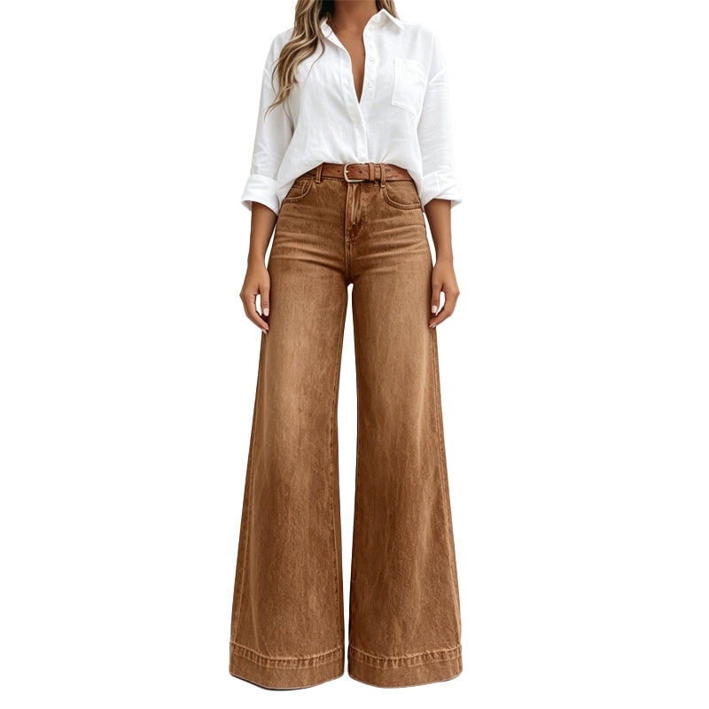 Clara | Wide Leg High Waist Jeans