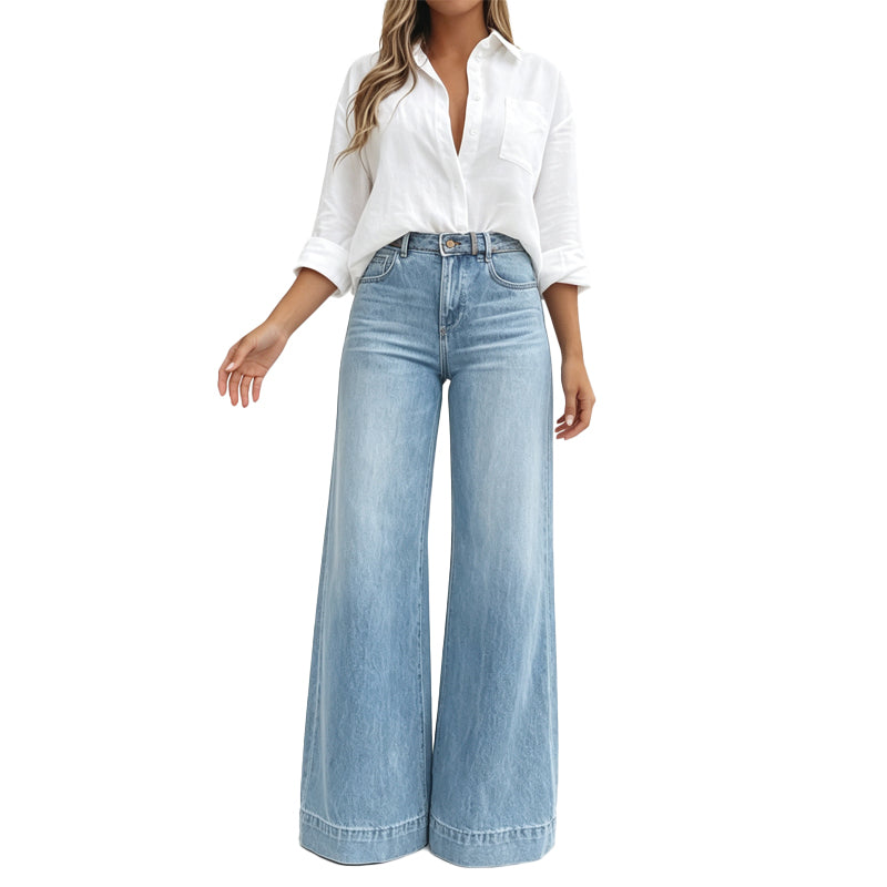 Clara | Wide Leg High Waist Jeans