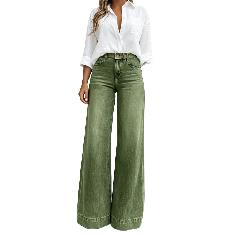 Clara | Wide Leg High Waist Jeans