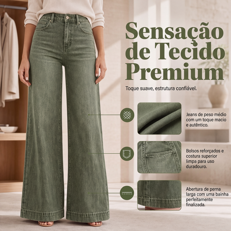 Clara | Wide Leg High Waist Jeans