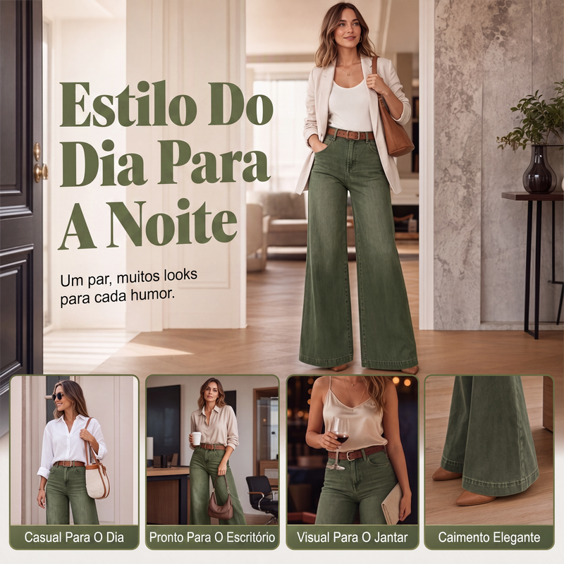 Clara | Wide Leg High Waist Jeans