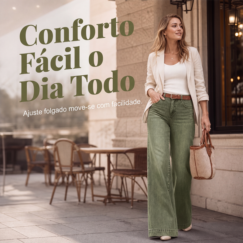 Clara | Wide Leg High Waist Jeans