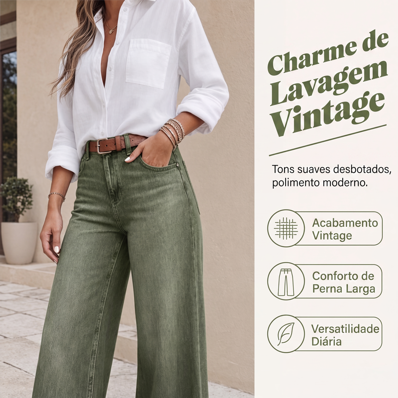 Clara | Wide Leg High Waist Jeans
