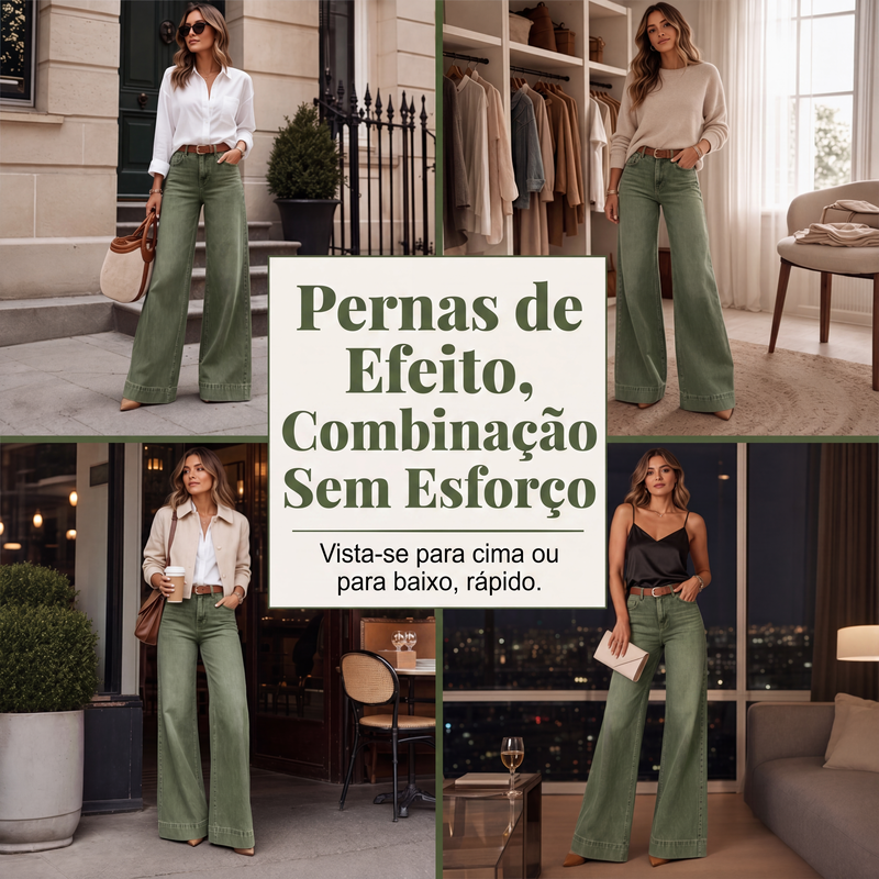 Clara | Wide Leg High Waist Jeans