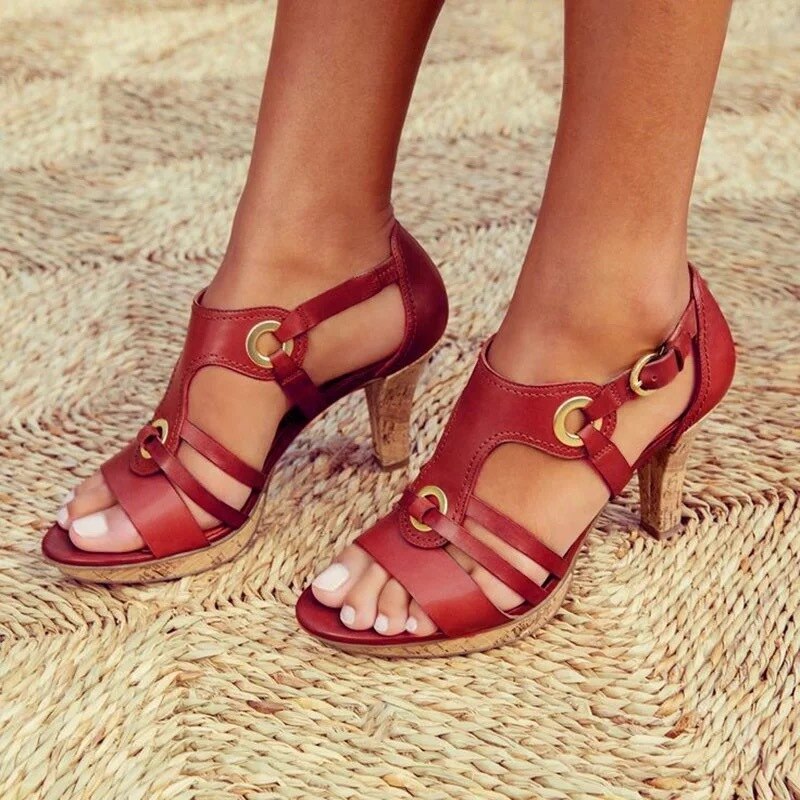 Evangeline | Elegant Heeled Sandals