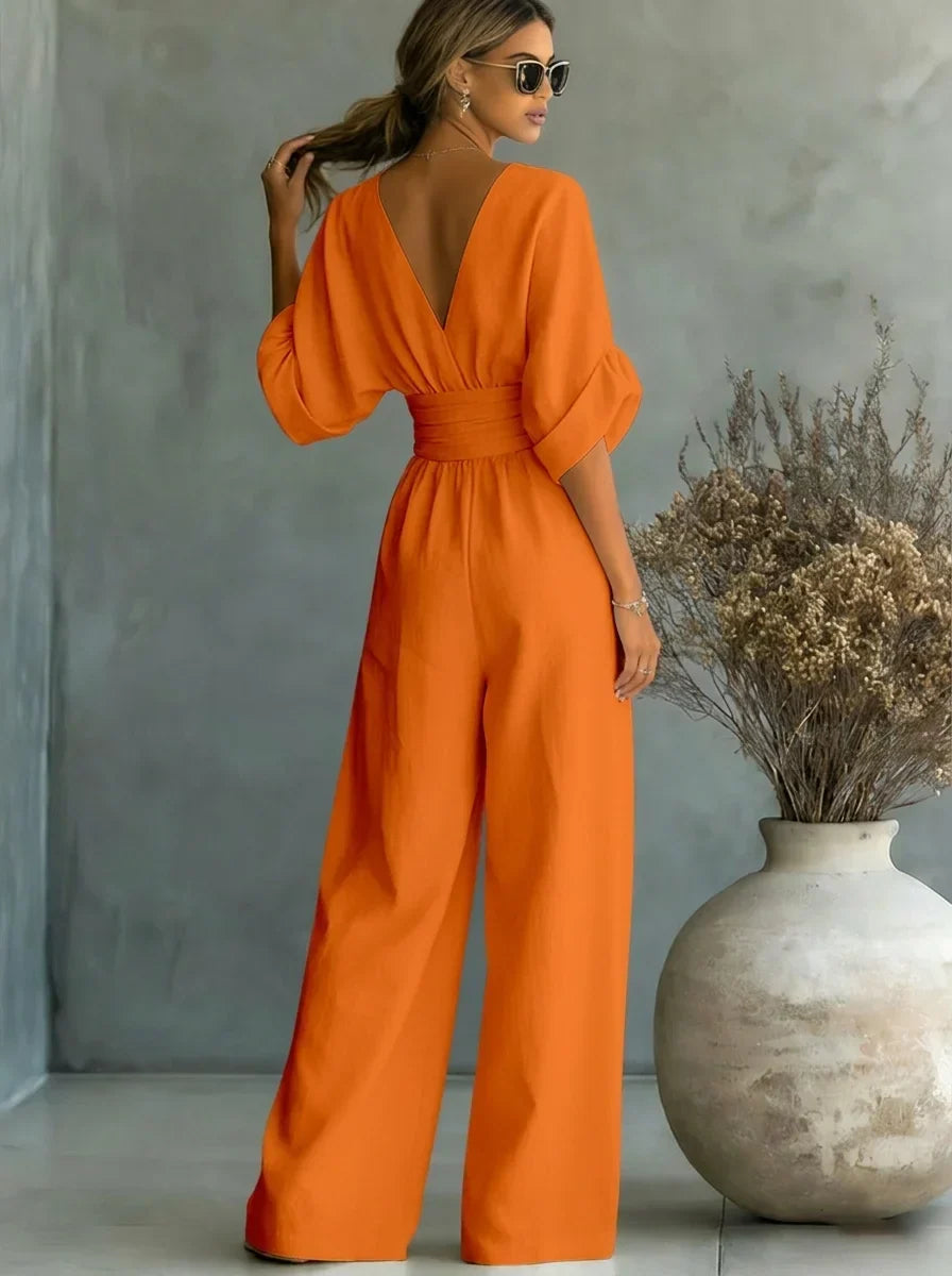 Lavinia | Essential V-Neck Jumpsuit