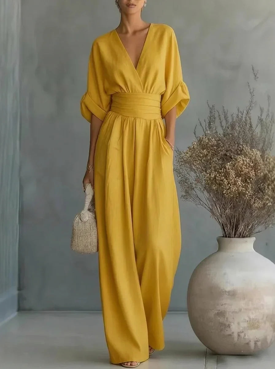 Lavinia | Essential V-Neck Jumpsuit