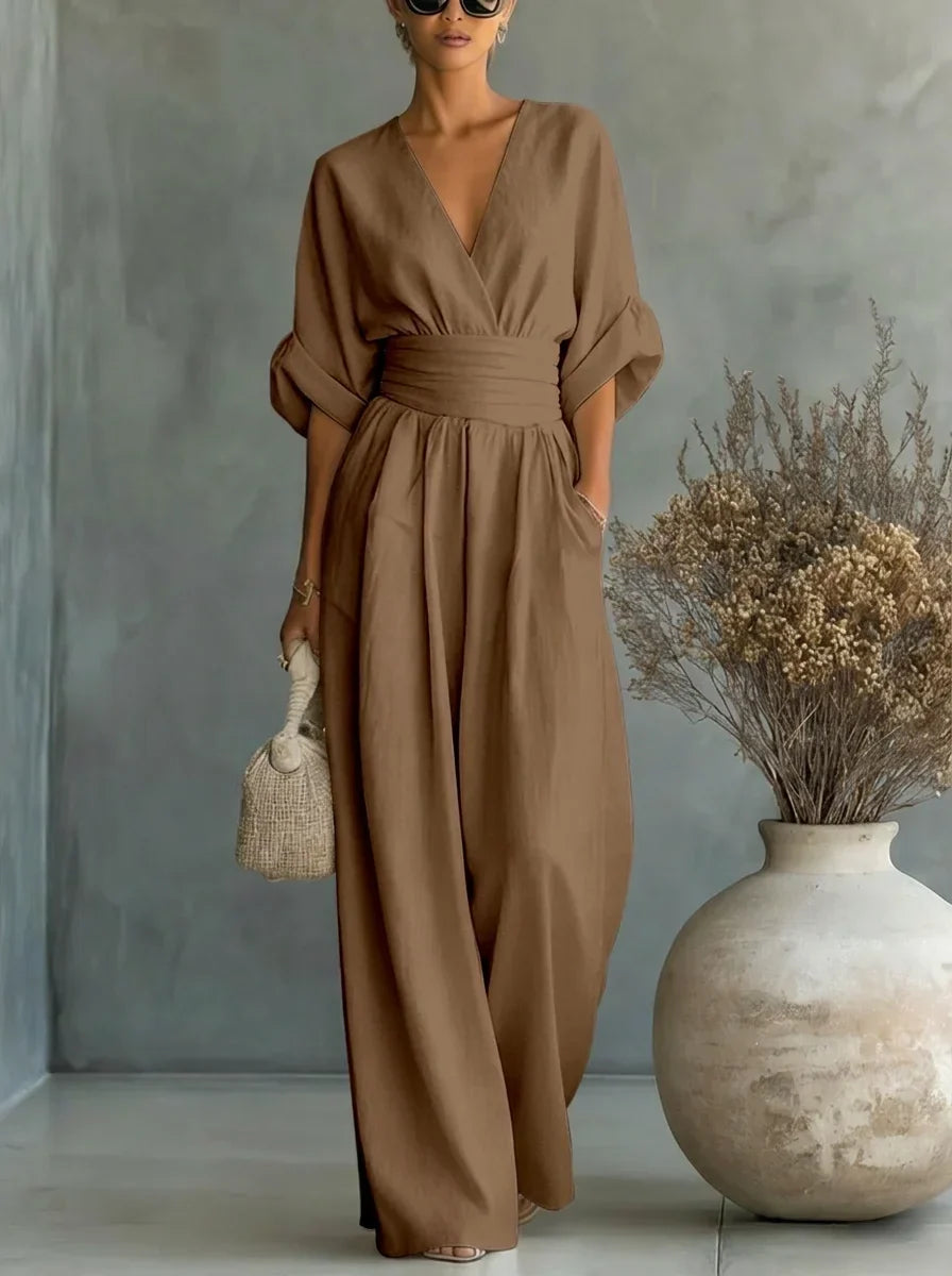Lavinia | Essential V-Neck Jumpsuit