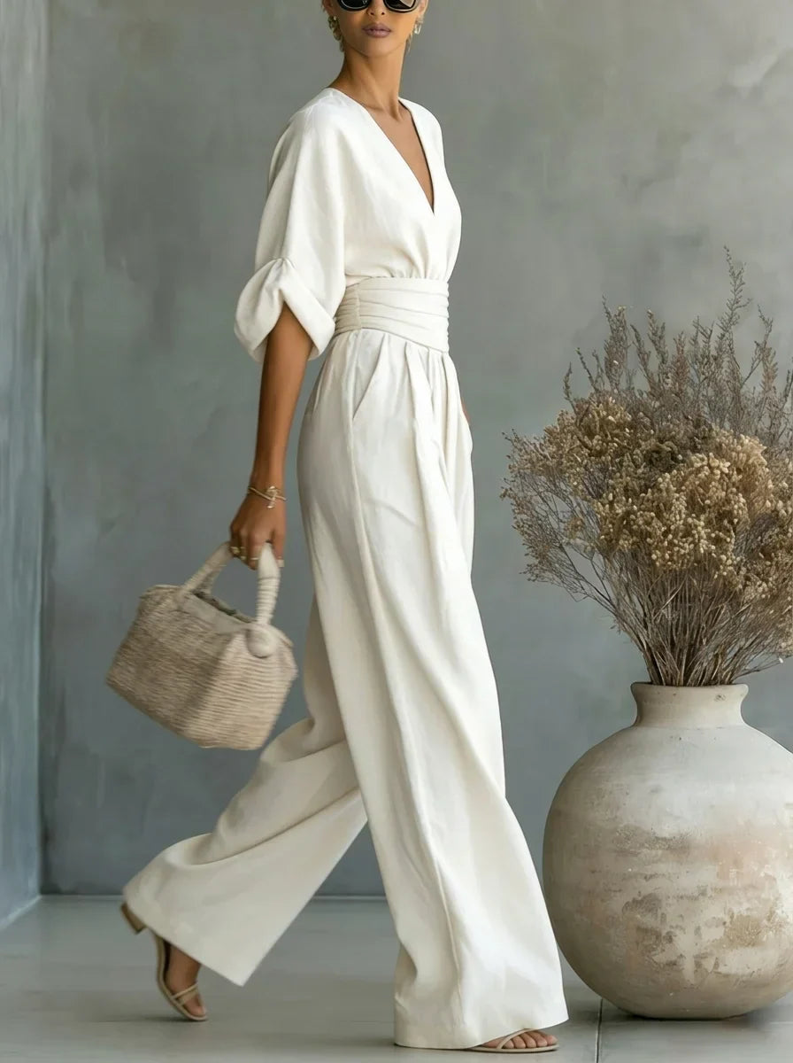 Lavinia | Essential V-Neck Jumpsuit