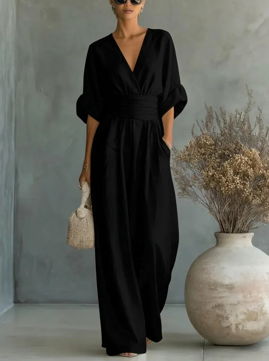 Lavinia | Essential V-Neck Jumpsuit