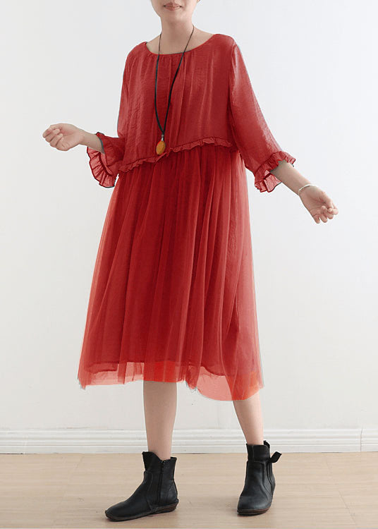 Light | Blue Tull Maxi Dresses Patchwork Chiffon Summer Dresses