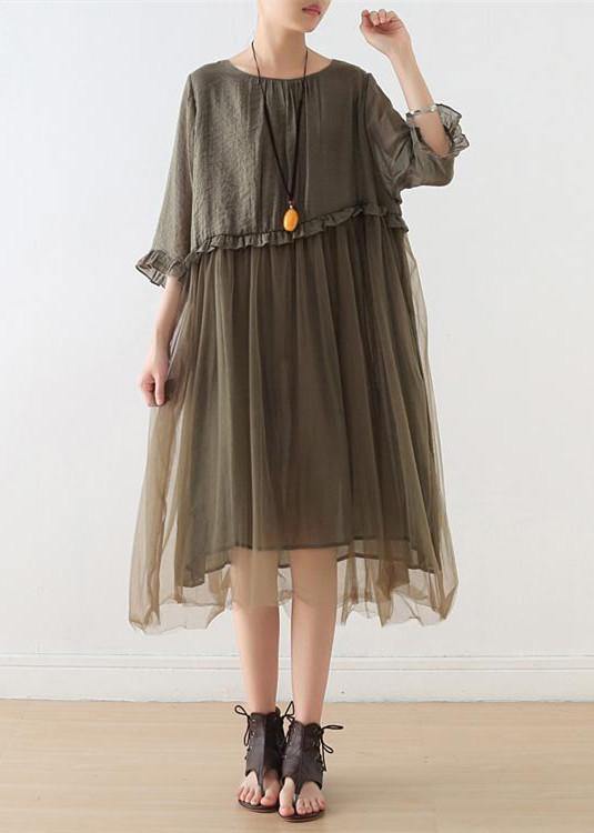 Light | Blue Tull Maxi Dresses Patchwork Chiffon Summer Dresses