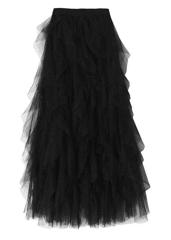 Organic | Black Tulle Tiered Summer Skirts